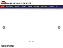 Tablet Screenshot of marvinhomecenter.com